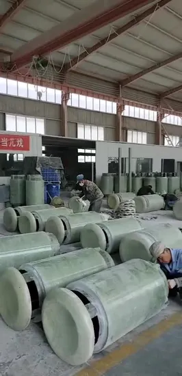 Acessórios para tubos compostos de fibra de vidro FRP / GRP de alta pressão direto da fábrica