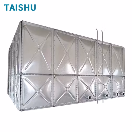 Tanques de água de painel seccional GRP / SMC / FRP / Tanque de armazenamento de água FRP / GRP / Aço / 5000L / 1000L / Quadrado / Dobrável / Ocultar / Tanque de água de plástico