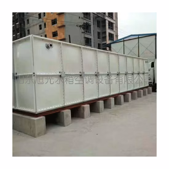 Fabricante de painel flexível de fibra de vidro seccional SMC / GRP / FRP Preço do tanque de armazenamento de água potável para tratamento de incêndio e água na China com certificado
