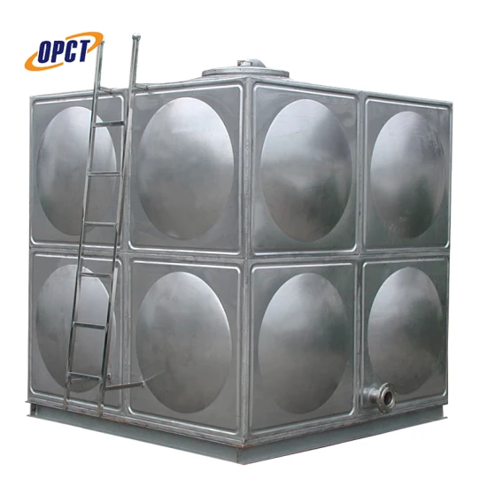 Tanque reservatório de armazenamento de água com painel seccional de fibra de vidro GRP FRP
