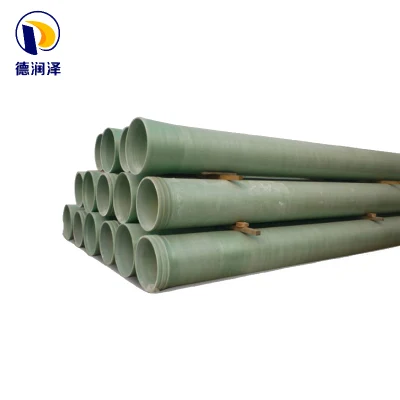 Tubo de fibra de vidro FRP GRP Gre de fábrica na China